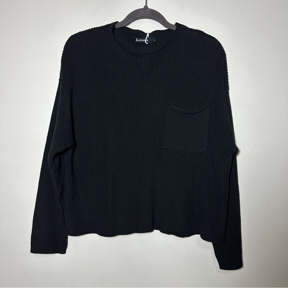 Woman’s Two Piece Long Sleeve Knit Sweater Oversized Wide Leg Joggers Large - Picture 3 of 12